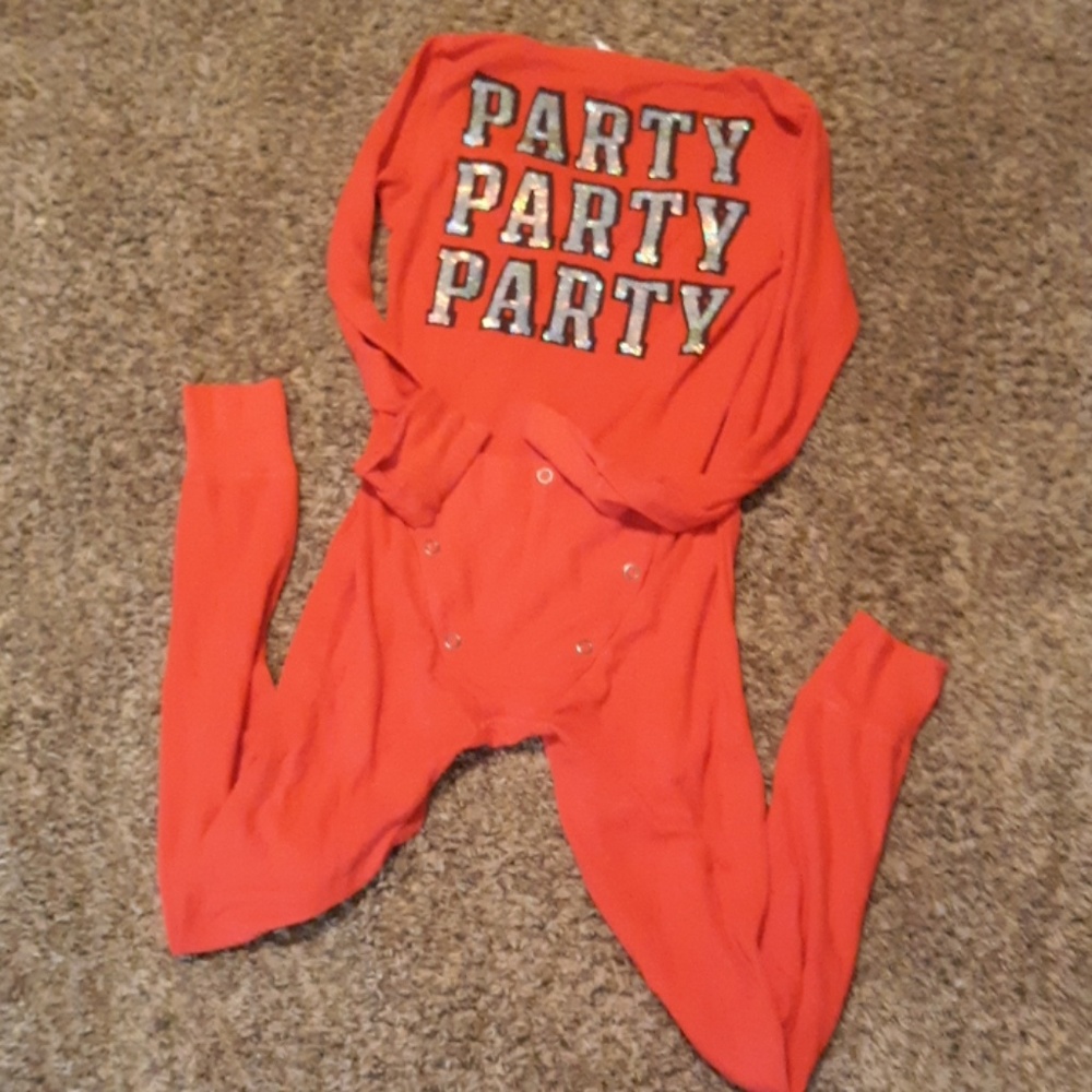 Pink onesie size small